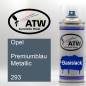 Preview: Opel, Premiumblau Metallic, 293: 400ml Sprühdose, von ATW Autoteile West.